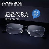 依视路 钻晶A4防蓝光1.6折射率*2现片＋钛框 600度（原厂加工）