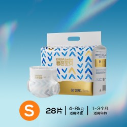 碧芭宝贝 [MINI装0元试]碧芭宝贝纸尿裤盛夏金装婴儿拉拉裤尿不湿超薄透气