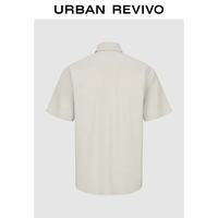 URBAN REVIVO UMT260007 机能休闲短袖开襟衬衫