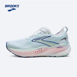 BROOKS Glycerin甘油22  跑鞋女缓震公路健身房运动跑步鞋 女款支撑 白色/帽贝蓝/鲜蓝色