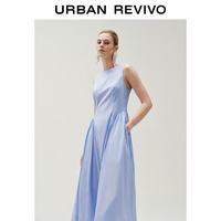 URBAN REVIVO UWG760172 撞色条纹露背无袖连衣裙