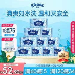 舒洁 湿厕纸 40片*10包