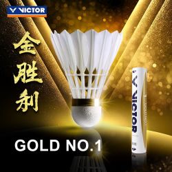 VICTOR 羽毛球 12只装 金黄1号