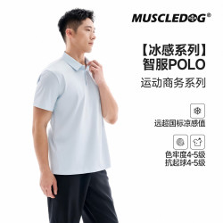 肌肉狗 凉感网球POLO衫男26年新品运动短袖T恤训练健身衣