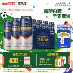 燕京啤酒 V10精酿白啤 500ml*12听