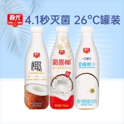 春光 食品海南特产生榨椰汁椰奶椰乳植物蛋白饮料生椰拿铁咖啡
