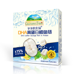 爷爷的农场 DHA高蛋白鳕鱼肠 原味 10g*9根