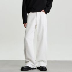 MJ STYLE 男士阔腿牛仔裤 2026新款潮牌宽松秋季休闲裤
