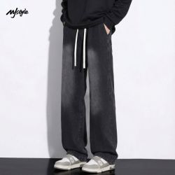 MJ STYLE 男士直筒水洗渐变牛仔裤