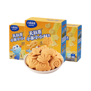 小鹿蓝蓝 小米 无麸质小小酥 儿童零食宝宝辅食 低敏零食 香酥浓郁可爱造型 无麸质小小酥/60g