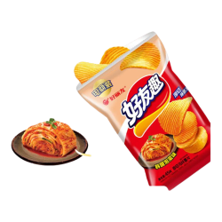 好丽友 好友趣膨化食品 泡菜味 45g