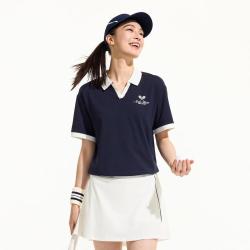 安踏 女子凉感短袖经典百搭时尚海鸥领T恤
