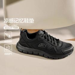 斯凯奇 Track 男子休闲运动鞋 52631/BBK 黑色 42