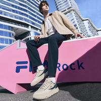 FILA 男鞋时尚休闲鞋男士舒适低帮日常通勤摩登帆布鞋