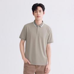 GXG 26夏季时尚撞色简约休闲凉感透气男式翻领POLO衫