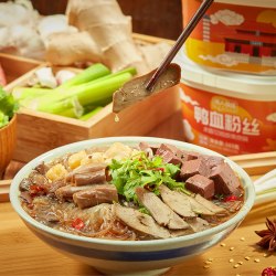 嘿人部落 原味鸭血粉丝汤方便速食米线老鸭南京特产酸辣红薯粉