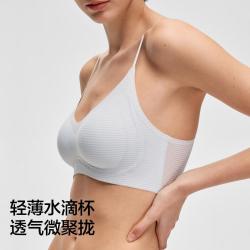 蕉内 5系隐形无痕内衣舒适无钢圈微聚拢细肩带夏季薄款透气女士文胸罩