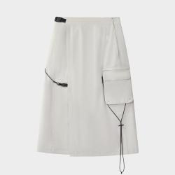 FILA 女装FUSION系列工装户外半截裙女士时尚梭织裙