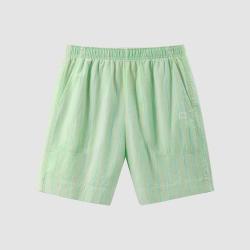 蕉内 511H睡裤女士夏款精梳棉条纹居家短裤情侣