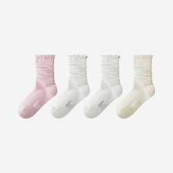 蕉内 303Air女士花边可爱百搭堆堆日常长筒袜夏季薄款（4双装）