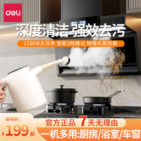 得力 蒸汽清洁机家用多功能手持蒸汽机厨房油清洗机高温高压一体机