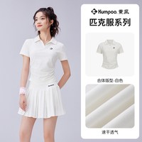 移动端：KUMPOO 2025新款匹克球服 女款透气速干运动短袖比赛训练服 匹克球-K241W-1096