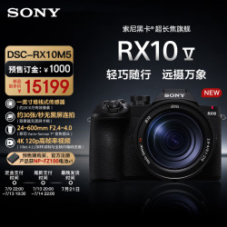 索尼 RX10 V 24-600mm长焦 数码相机 黑色