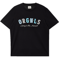 JACK&JONES 杰克琼斯 佩斯利字母印花 圆领短袖T恤