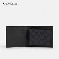 COACH 老花款男士钱包黑CW380 生日礼物