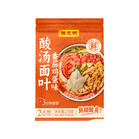 陈克明 酸汤面叶(番茄鸡蛋) 270g 挂面