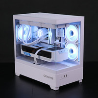 技嘉 Ultra7 265KF无卡主机电竞游戏DIY黑白组装电脑i7 14700KF