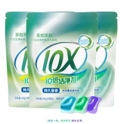 乐扣乐扣 洗衣凝珠持久留香4合1洗衣液10倍洁净力除螨除菌护衣服色