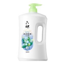 六神 沐浴露1.5kg大瓶夏季劲凉酷爽夏季冰凉薄荷沐浴液洗澡沐浴乳