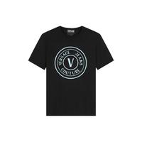 VERSACE JEANS COUTURE 男士印花棉质平纹针织T恤