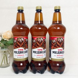 奔萨 三只熊大麦黄啤酒 1.2L