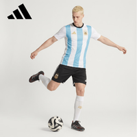 adidas 男子阿根廷世界杯球衣 白/冰晶蓝 L KG0442 运动T恤