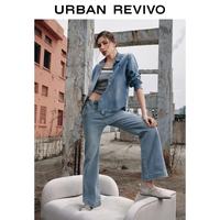 URBAN REVIVO UYY860123 水洗喇叭牛仔长裤