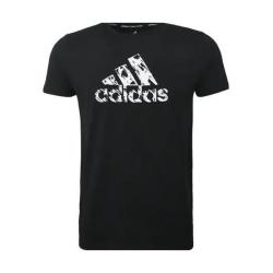 adidas 男子透气舒适圆领休闲运动短袖T恤 2XL码