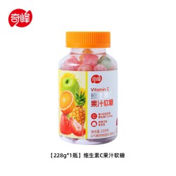 奇峰 维生素C228g膳食果汁软糖水果混合味糖果儿童休闲零食VC软糖
