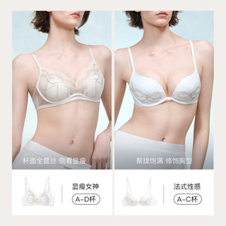 Ubras 绿野繁星蕾丝刺绣聚拢文胸