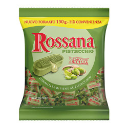 Rossana 意大利进口开心果酱流心糖150g喜糖糖果袋装休闲零食送礼