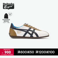 Onitsuka Tiger RUNSPARK新款男女复古舒适百搭运动休闲鞋 白色/棕色 38