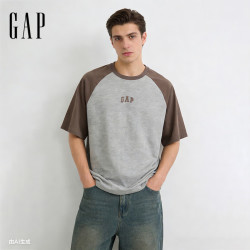 Gap 纯棉logo撞色插肩短袖T恤（多款任选）