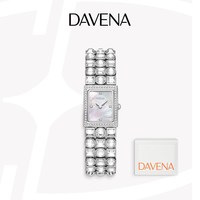 Davena 蒂玮娜小方钻手表女款轻奢小众高级感小方表小表盘女士腕表