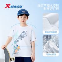 特步 男女童夏季滑板系列短袖