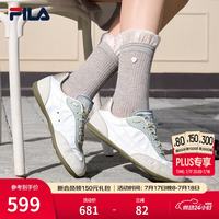 FILA 杨幂同款官方水舞鞋1S德训鞋休闲鞋2026夏季新款透气薄底运动鞋 柔水蓝/烟绿-MS 37.5