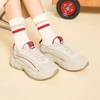 特步 洄游2代 女休闲鞋 透气舒适 复古 老爹鞋 厚底增高 百搭 运动鞋