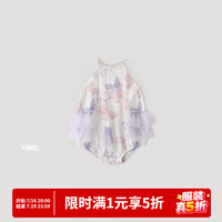 巴厘小猪 婴儿包屁衣 蝶恋花 80cm