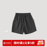 巴厘小猪 男童工装短裤 石墨灰 100