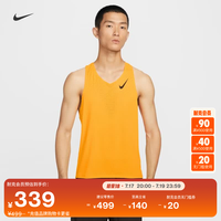 NIKE 男子速干训练专业跑步背心透气反光NIKE AEROSWIFT FN4232 845激光橙/黑 M